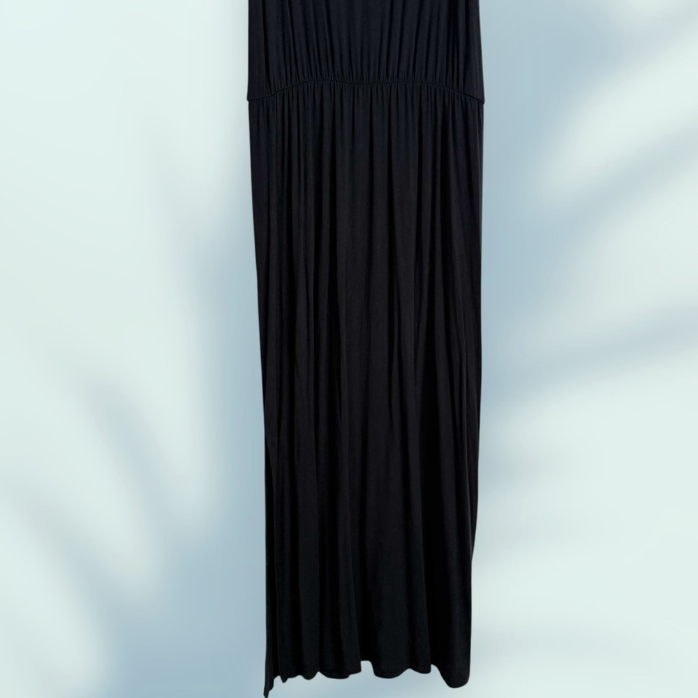Nordstrom Caslon Black Knit Sleeveless Elastic Waist Maxi Dress M (8/10) - Picture 9 of 12